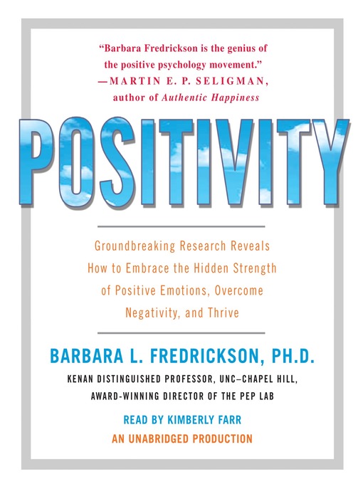 Title details for Positivity by Barbara Fredrickson - Wait list
